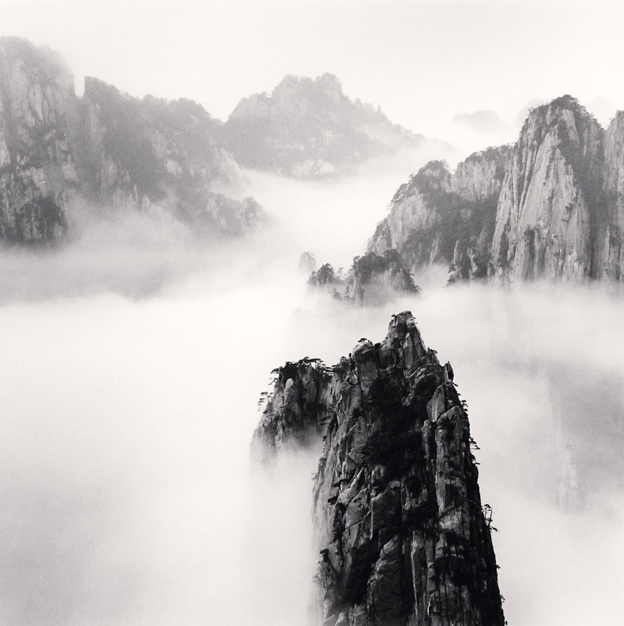 Michael Kenna, Huangshan Mountains, Study 47, Anhui, China, 2010