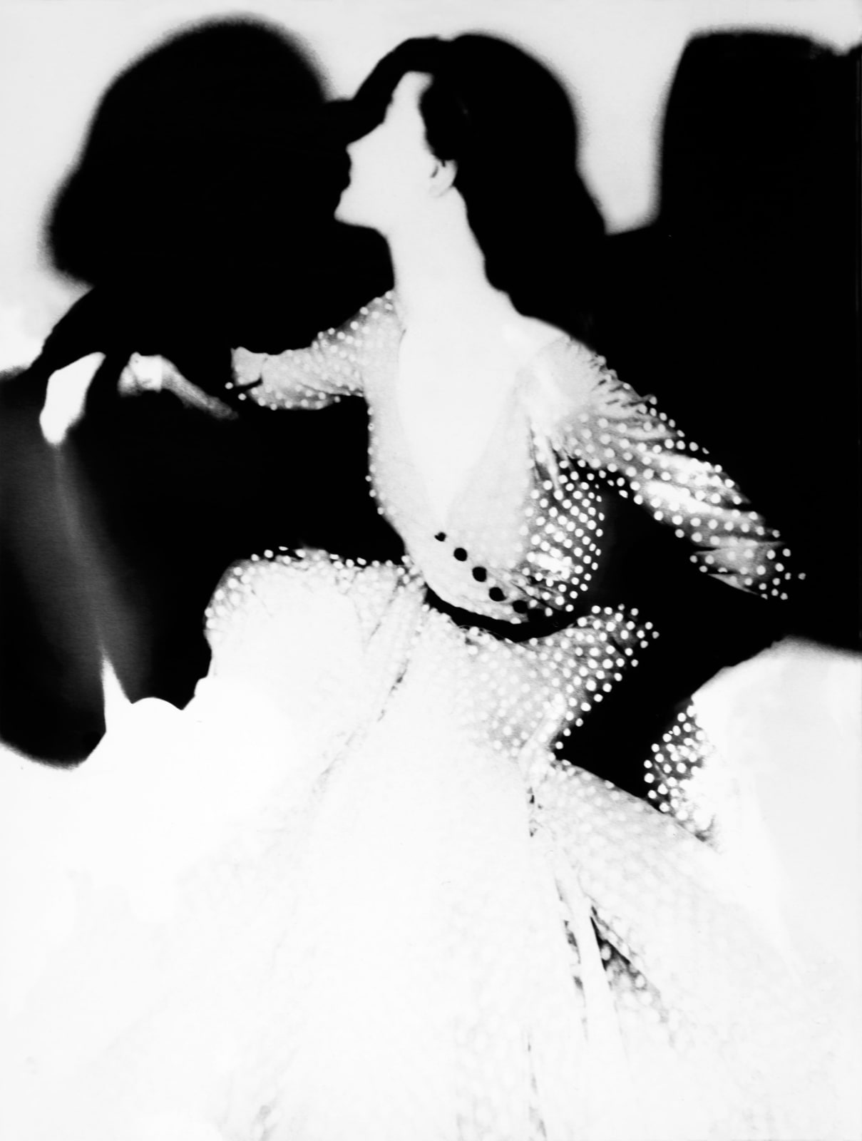 Lillian Bassman, The Cost of Living, Barbara Mullen, Dress by Omar Kiam for Ben Reig, New York, 1950