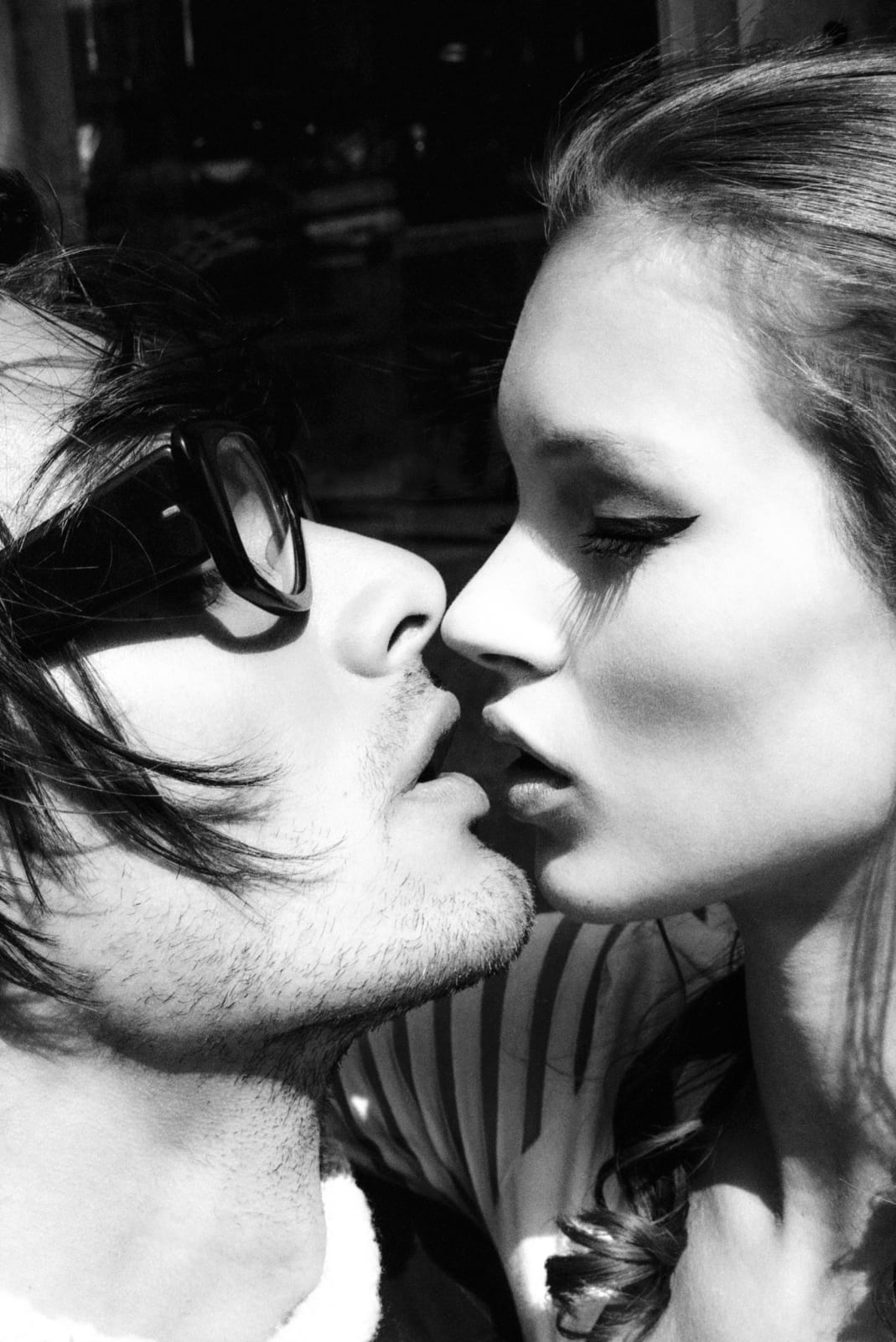 Stephanie Pfriender Stylander, Kate Moss and Marcus Schenkenberg, Kiss me Kate, New York, for Harper´s Bazaar Uomo, 1992