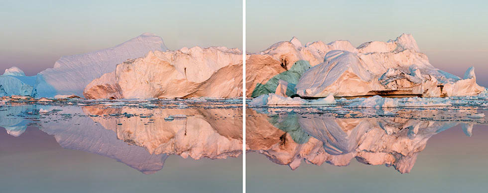 Olaf Otto Becker, Ilulissat 13, diptych, 07/2015