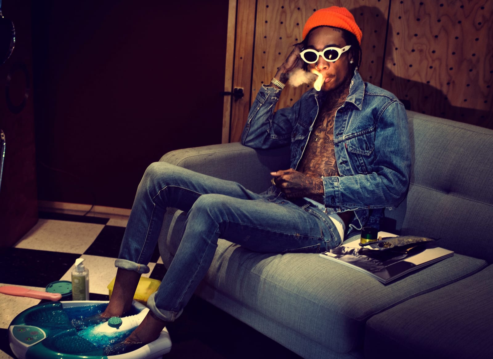 Marc Hom, Wiz Khalifa, Electric Lady Studios, New York City, USA, 2014