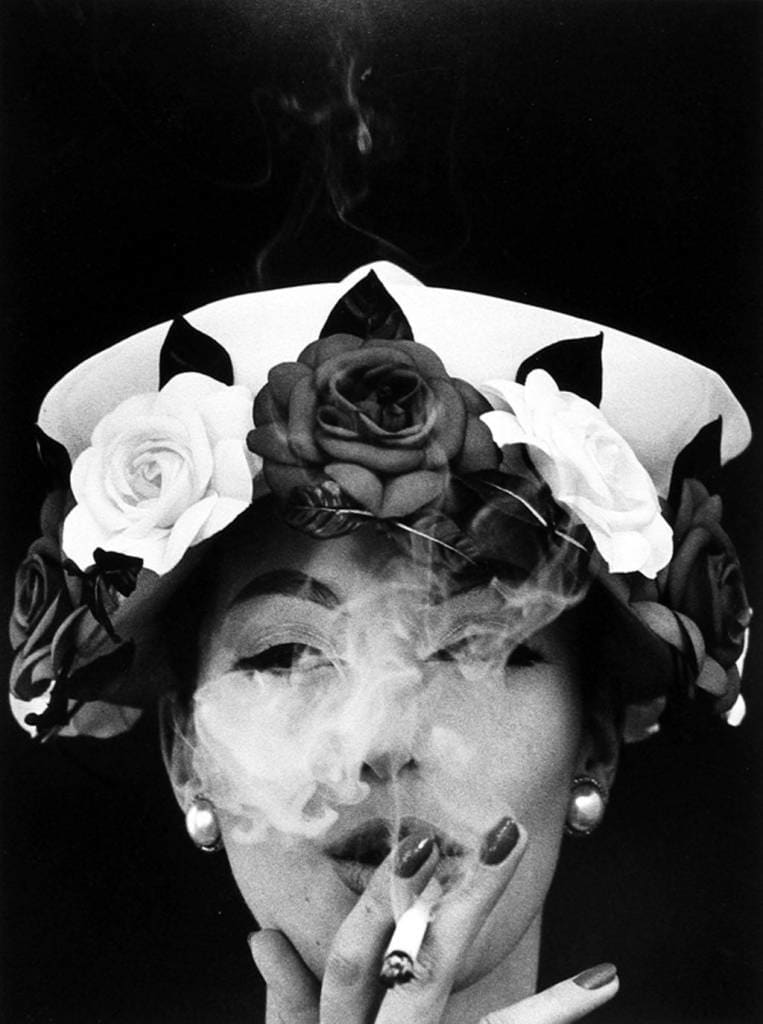 William Klein, Hat + Five Roses, Paris, VOGUE, 1956