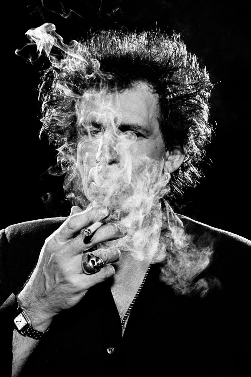 Stephanie Pfriender Stylander, Keith Richards, Rivers Flow, for British GQ, 1992