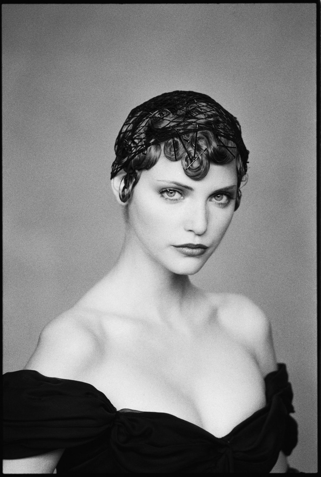 Max Vadukul, Haute Couture, Nadja Auermann, for Vogue Paris, Paris, 1993