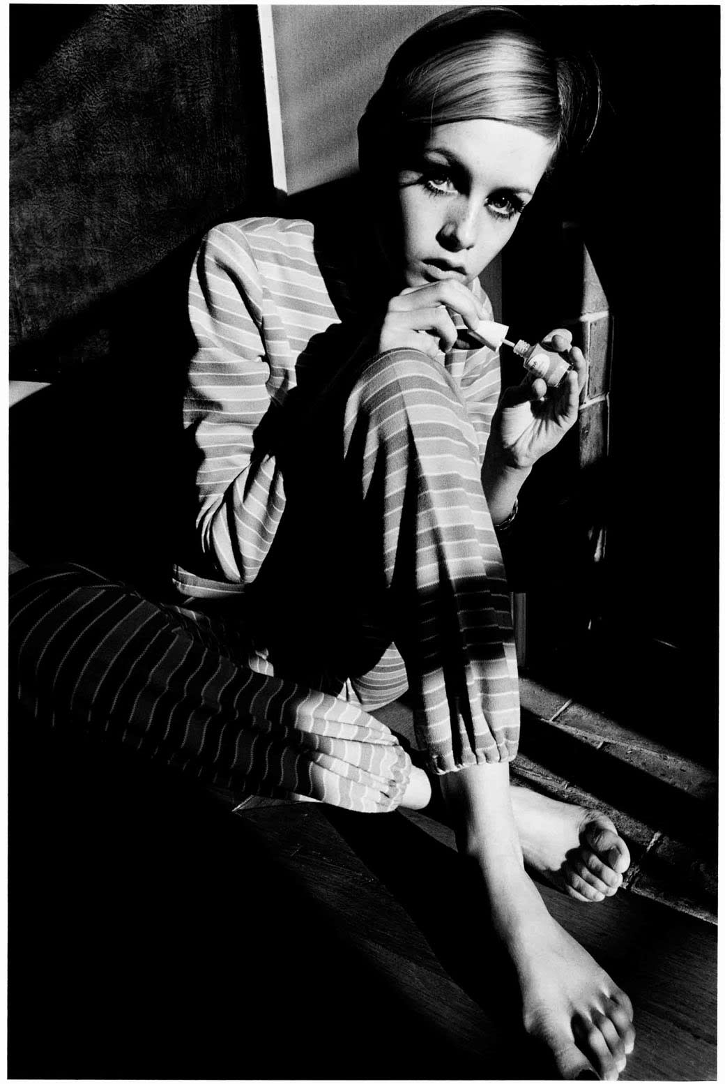 Jeanloup Sieff, Twiggy, fashion Lison pour Refdress, Paris, ELLE, 1966