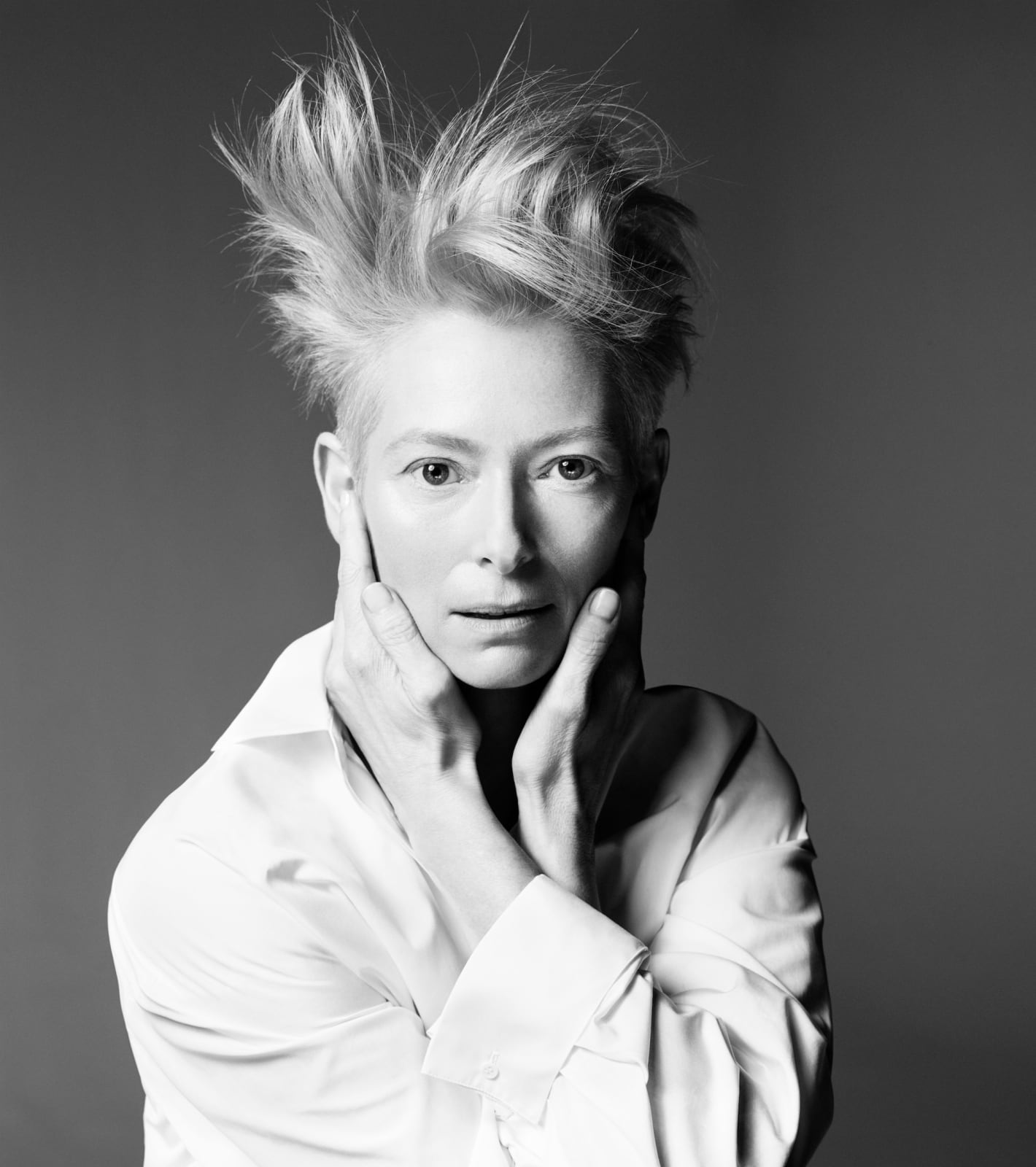 Max Vadukul, Tilda Swinton, for Town & Country, Paris, 2014
