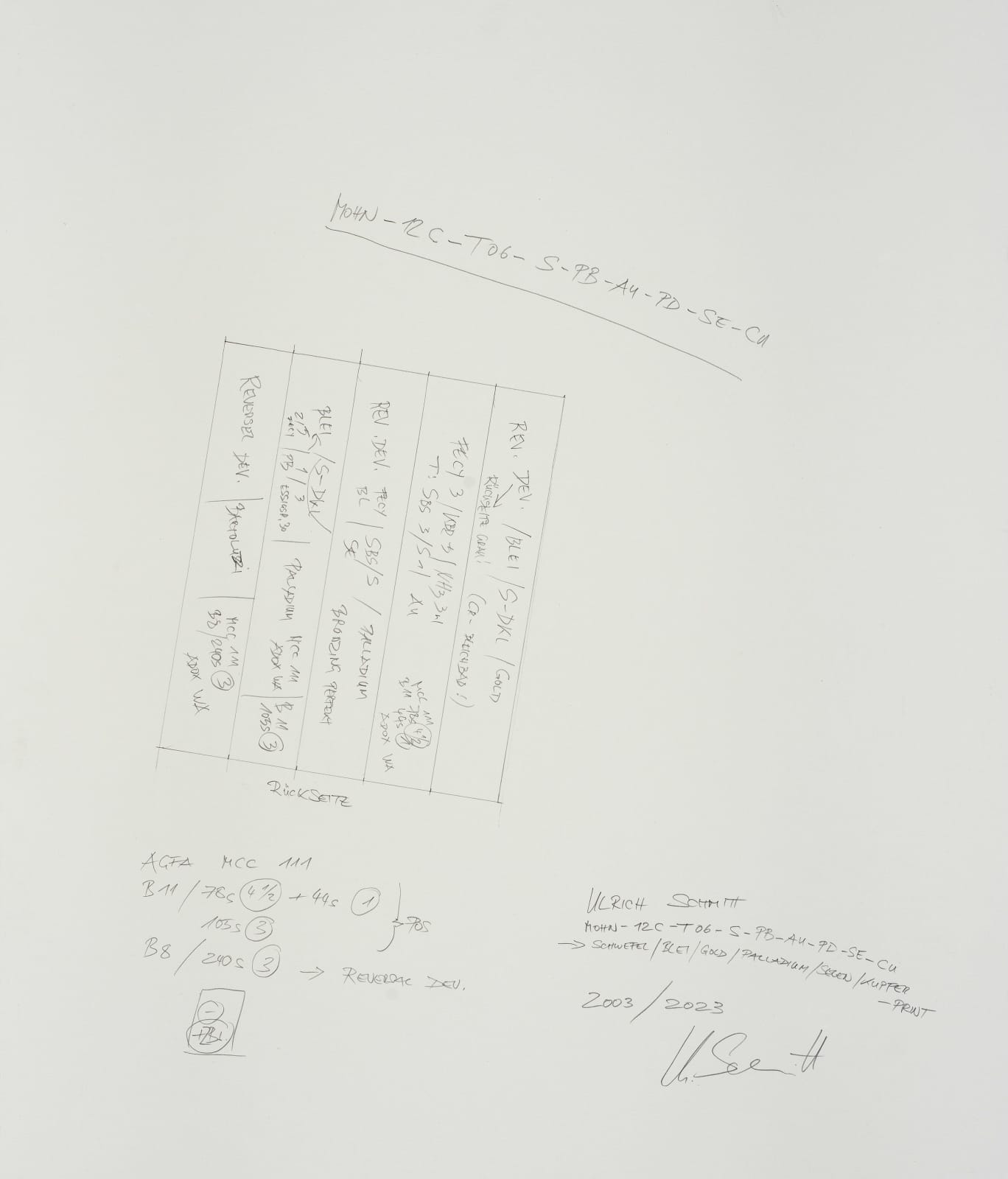 Ulrich Schmitt, Mohn-12C_T06_Sulfur, 2003/2023