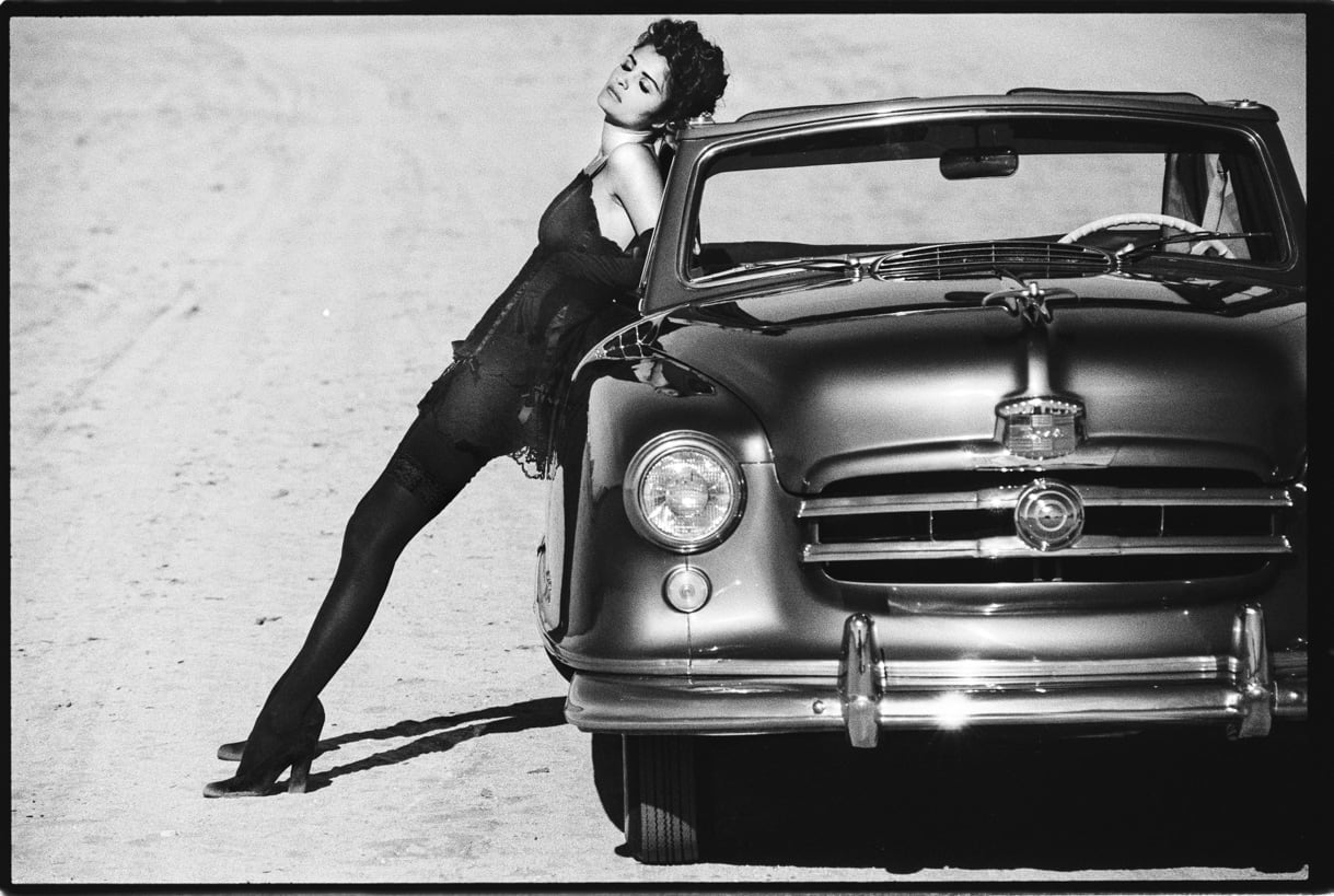 Max Vadukul, Betty Boop, Helena Christensen, for Vogue Paris, El Mirage, California, 1991