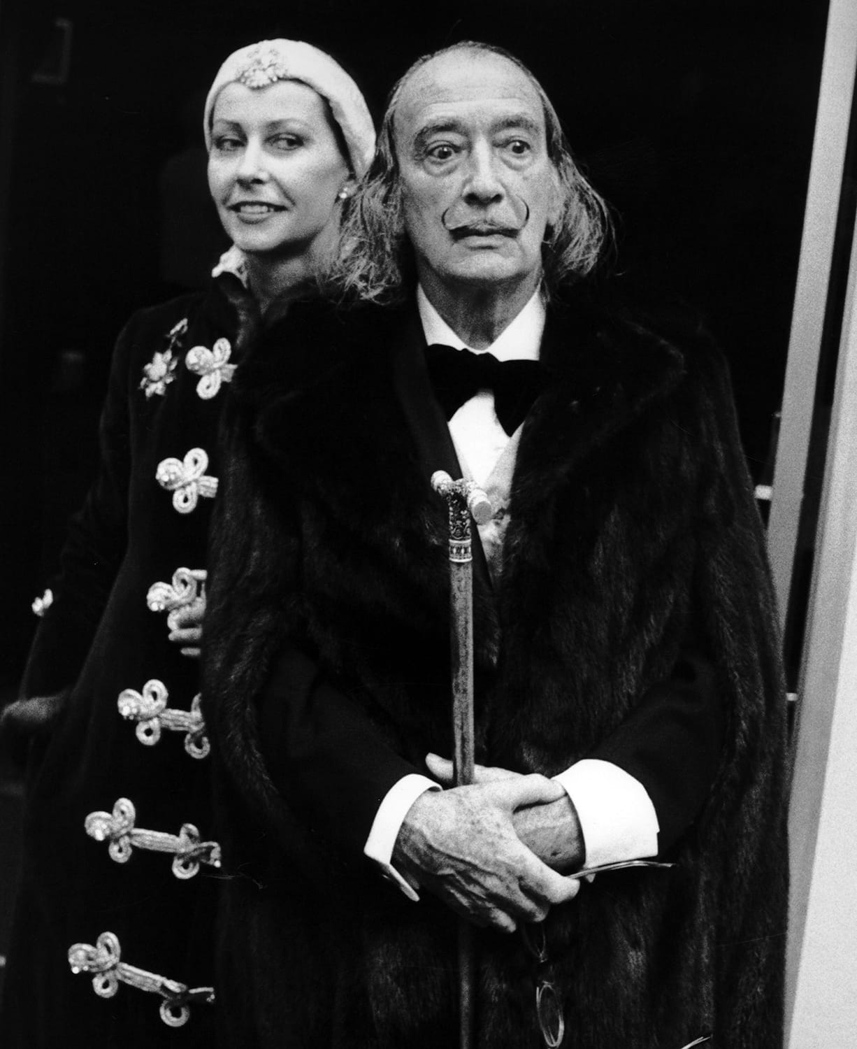Ron Galella, Salvador Dali & Ultra Violett attend the 40th anniversary of the Hayden Planetarium, New York, October 9, 1975
