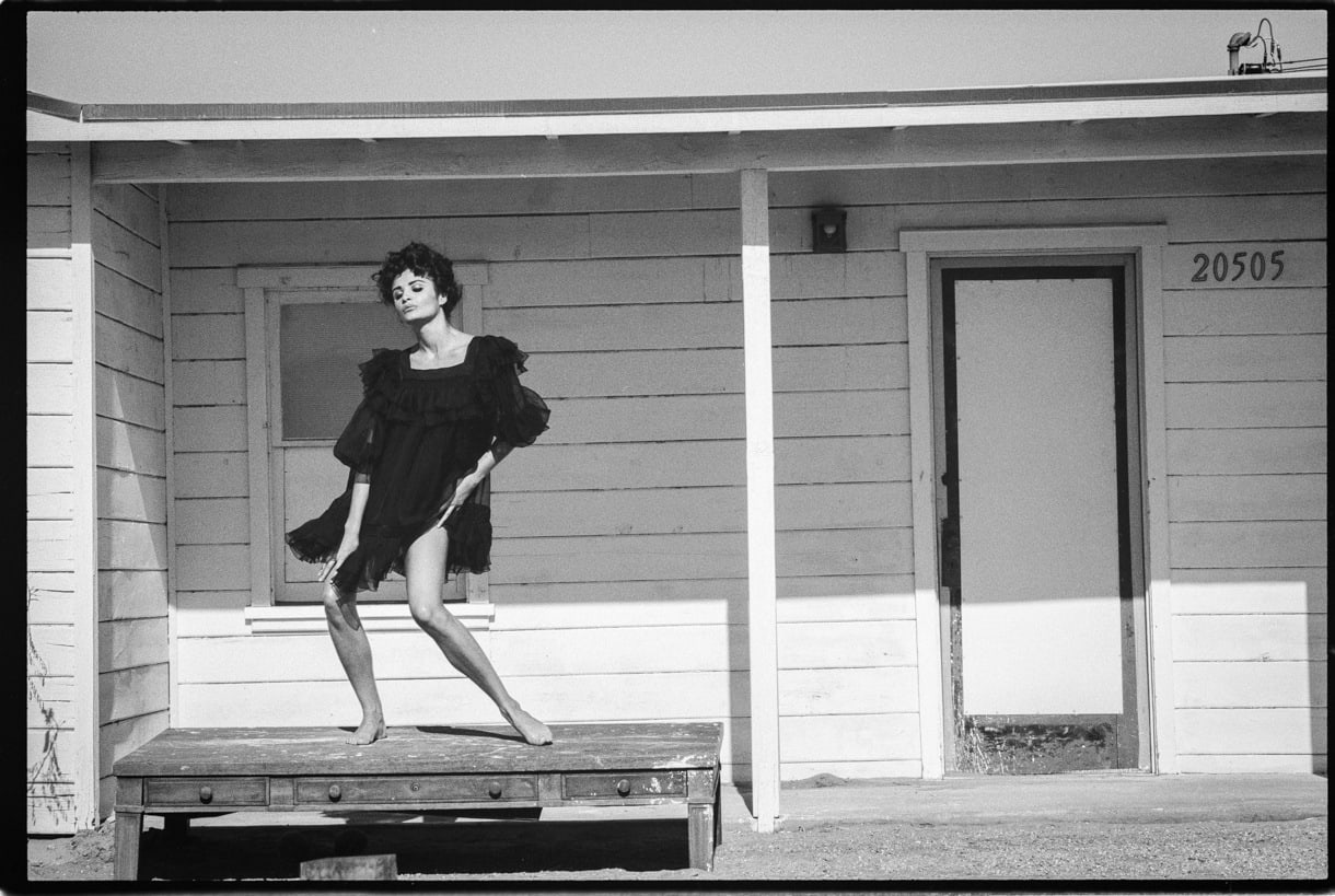 Max Vadukul, Betty Boop, Helena Christensen, for Vogue Paris, El Mirage Desert, 1991