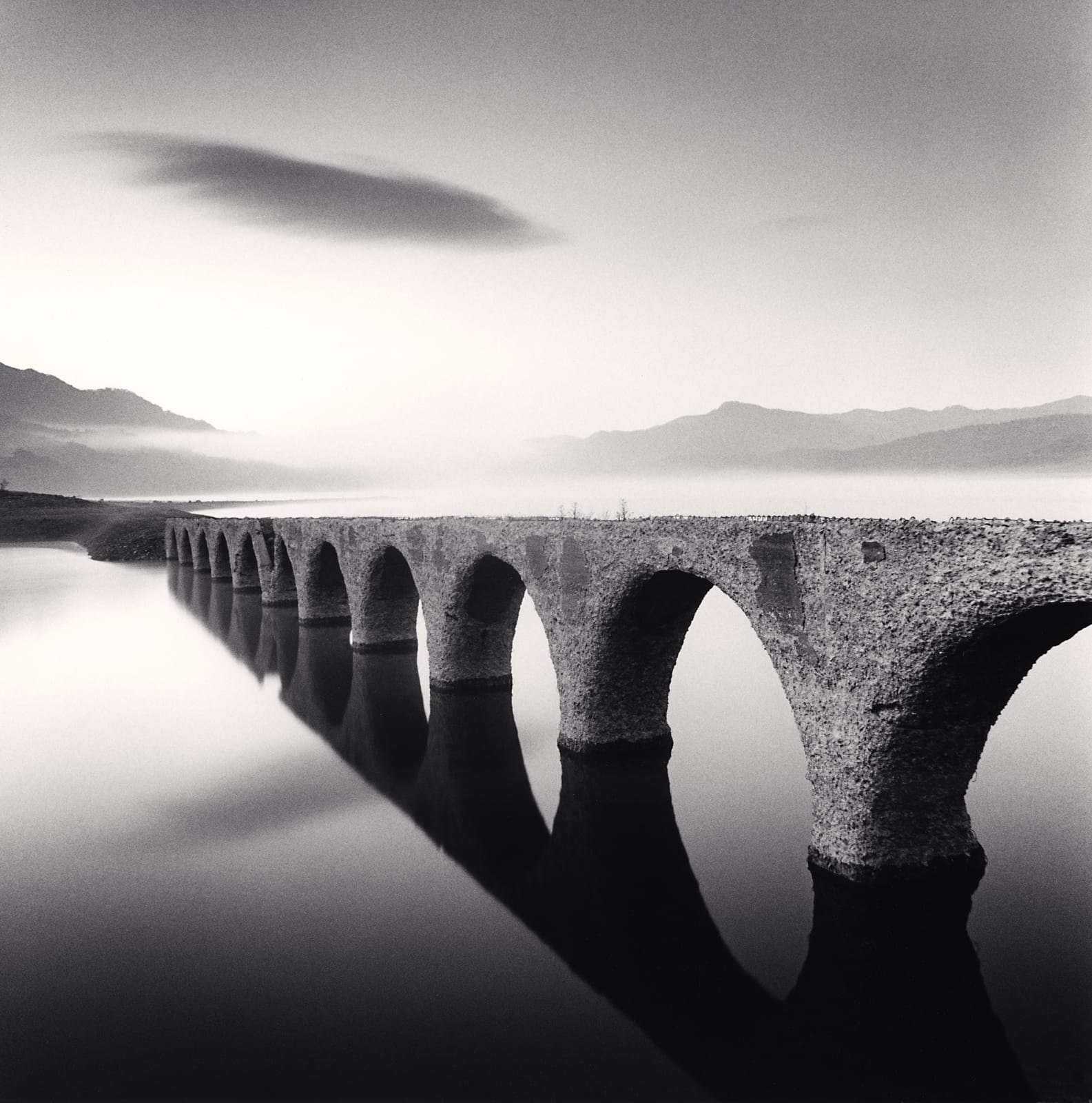 Michael Kenna, Taushubetsu Bridge, Nukabira, Hokkaido, Japan, 2008