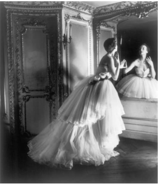Louise Dahl-Wolfe, Ballgown by Dior, 1950