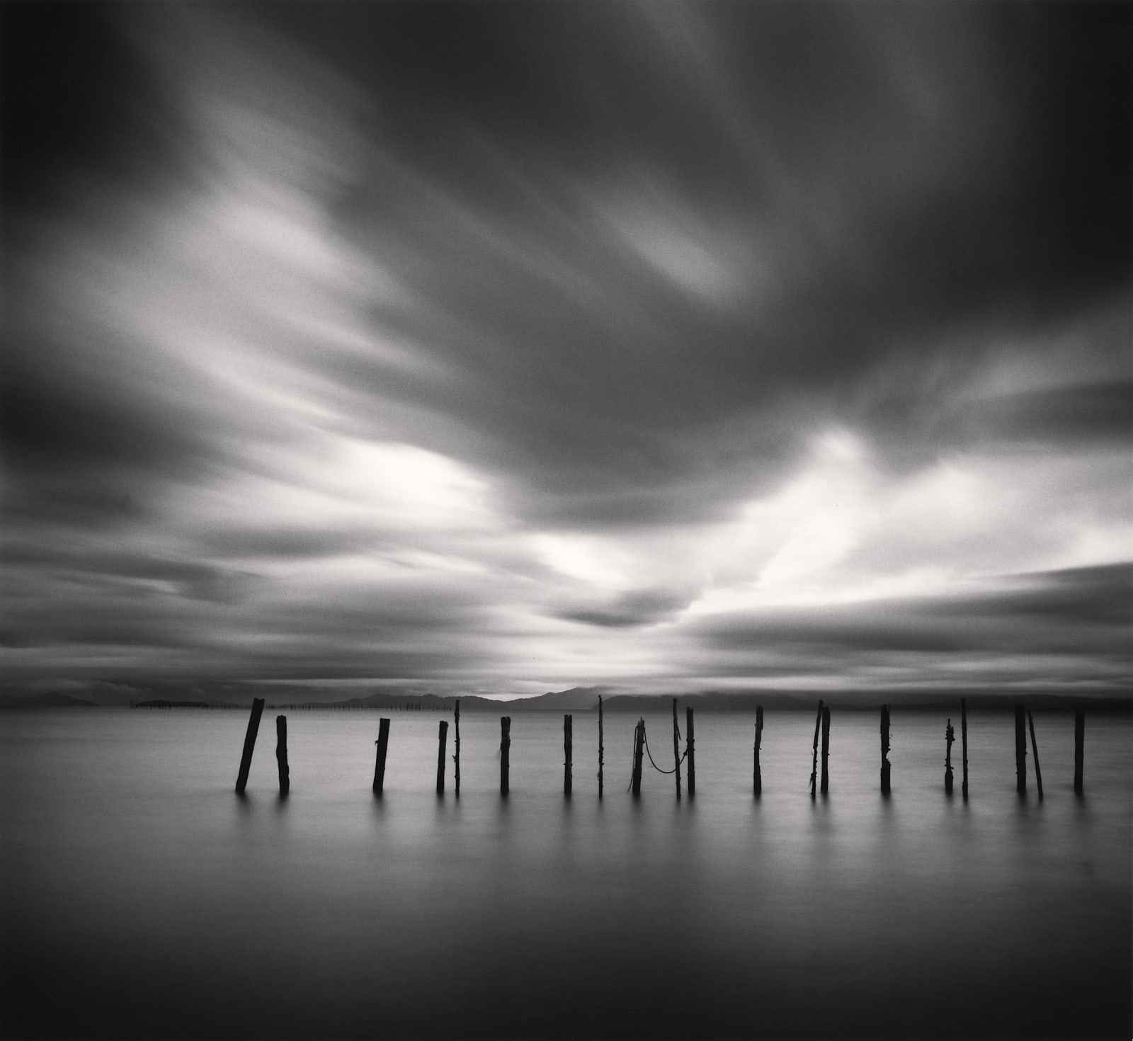 Michael Kenna, Twenty Sticks, Kohoku, Honshu, Japan, 2003