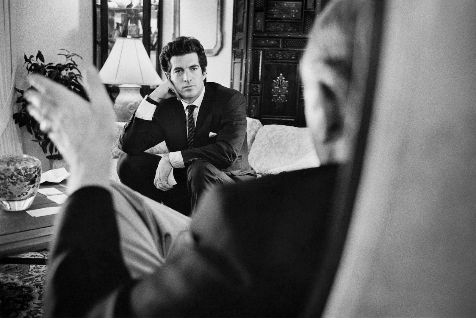 Marc Hom, John F. Kennedy, jr. and General Norman Schwartzkopf, Tampa, Florida, USA, 1996