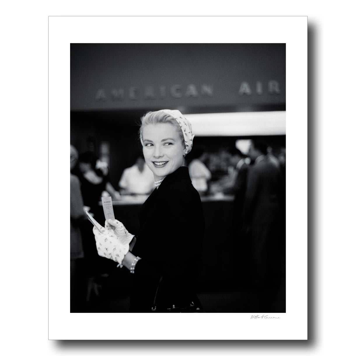 Milton H. Greene, Grace Kelly for an American Airlines ad campaign, 1955