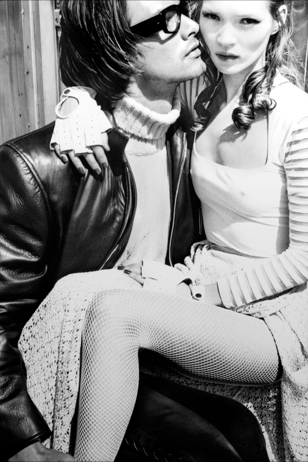 Stephanie Pfriender Stylander, Kate Moss and Marcus Schenkenberg, Moondance, New York, for Harper´s Bazaar Uomo, 1992