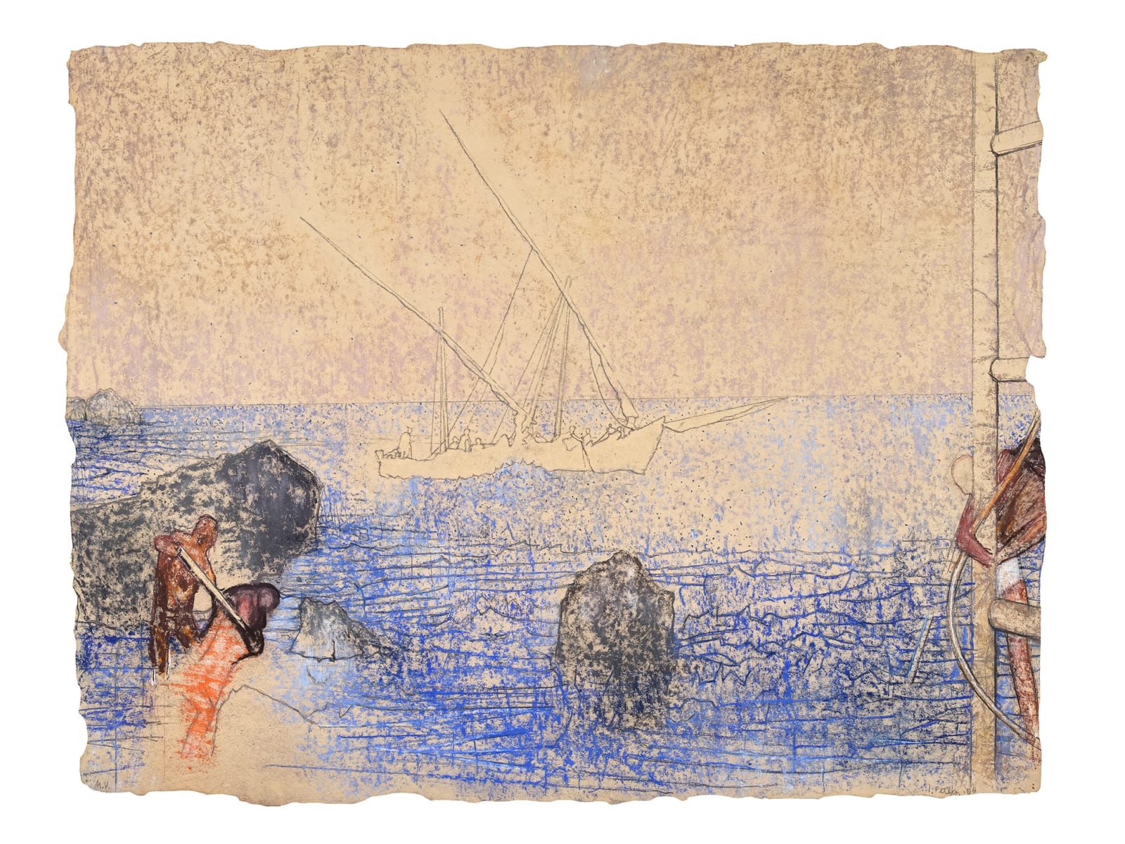 Irving Petlin, The Third Boat, 2008