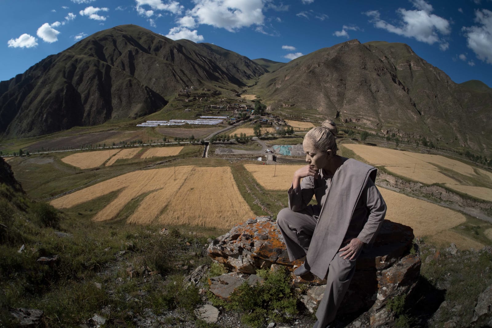 Arahmaiani, Shadow of the Past: Tibet Version II, 2018