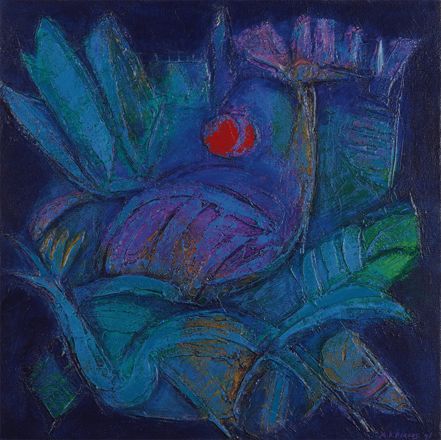 A.D. Pirous, Unggas Biru, 1996