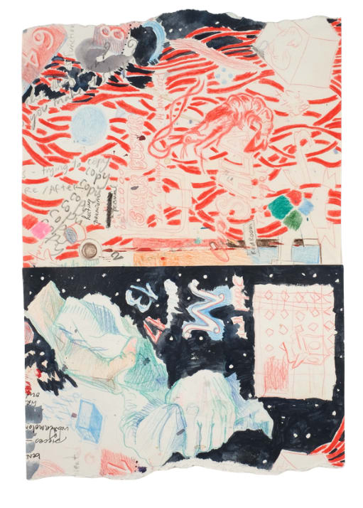 Ida Lawrence, Tampered Notes (Drawn Prawn, Wringing Wrists), 2021-2025