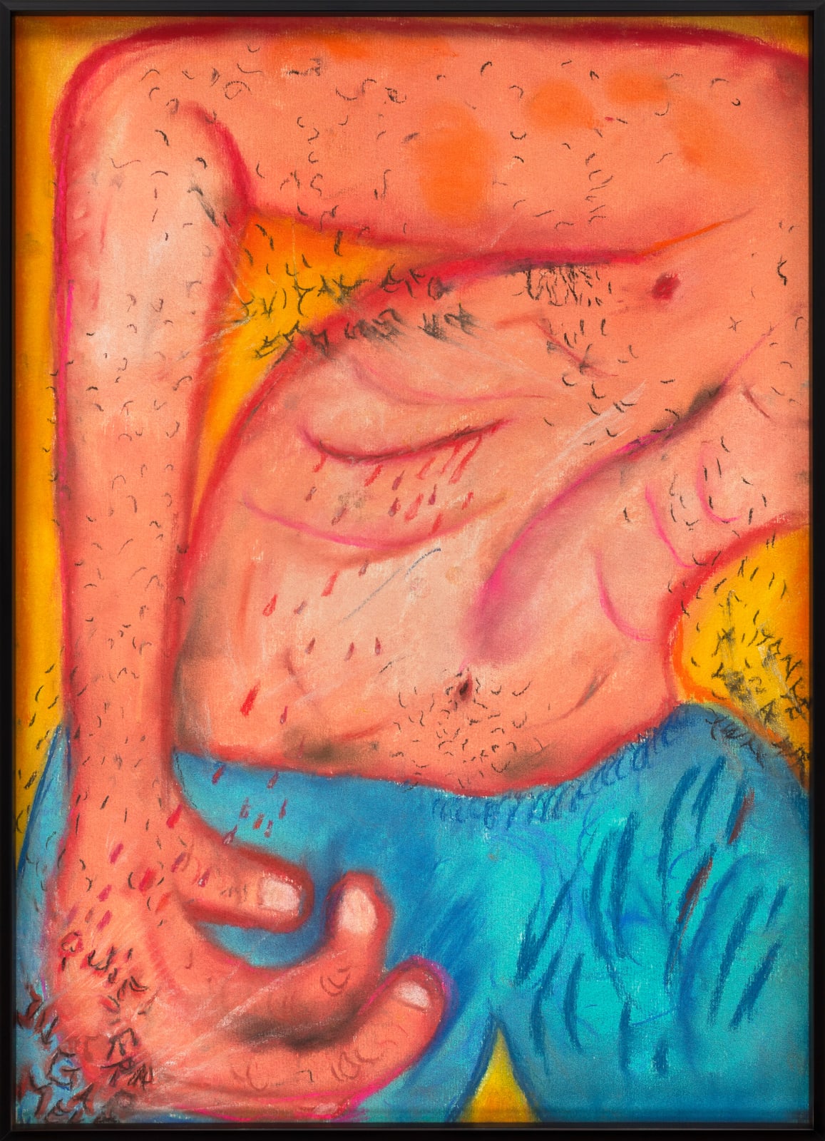 Ulises Mazzucca, Revelación de sangre y pelos en la playa, 2023