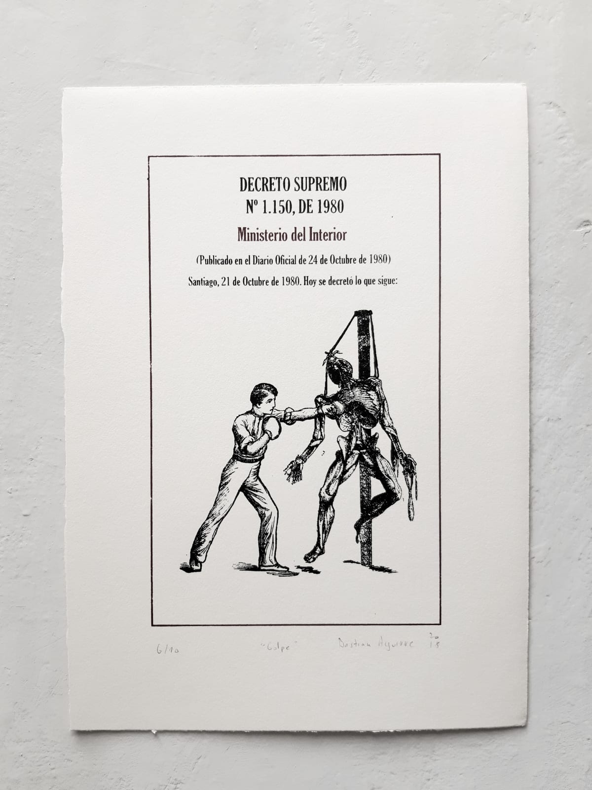 Bastián Aguirre, Decreto Supremo n° 1.150, 2018