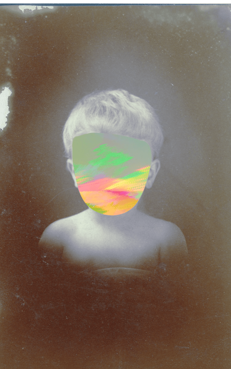 Andrea Wolf, Faces, Traces (boy 2), 2018