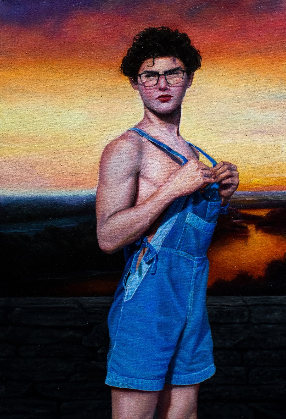 Walther Sánchez, Tyler, óleo sobre lienzo, 60x40cm, 2023