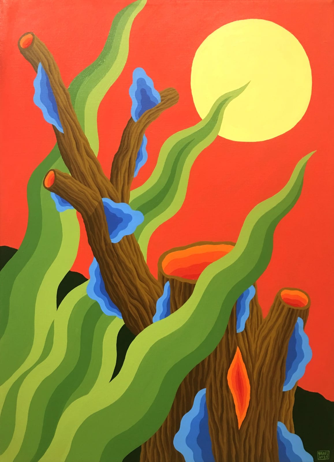 Yaikel, Tronco, Hongos, Planta y Luna, 2019
