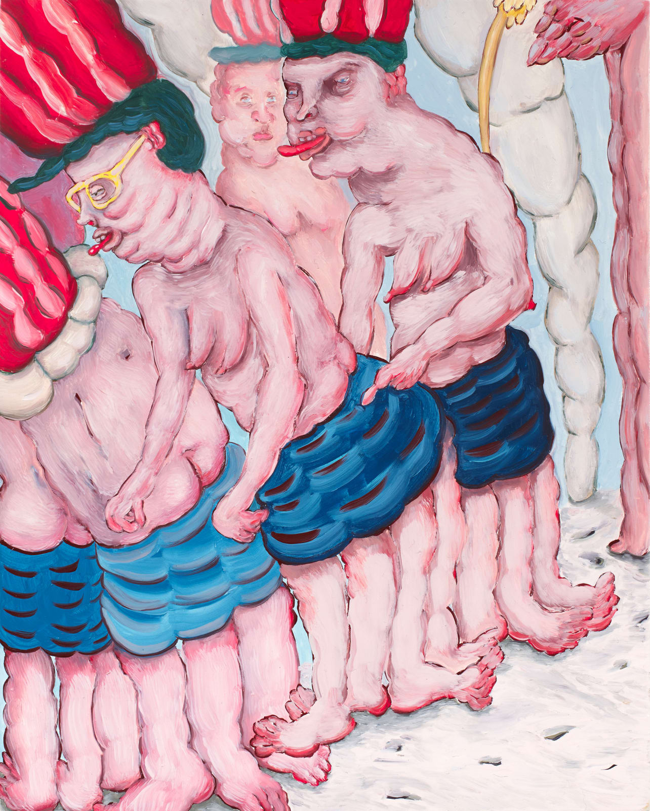 Carolina Muñoz, Row of Hats, 2024