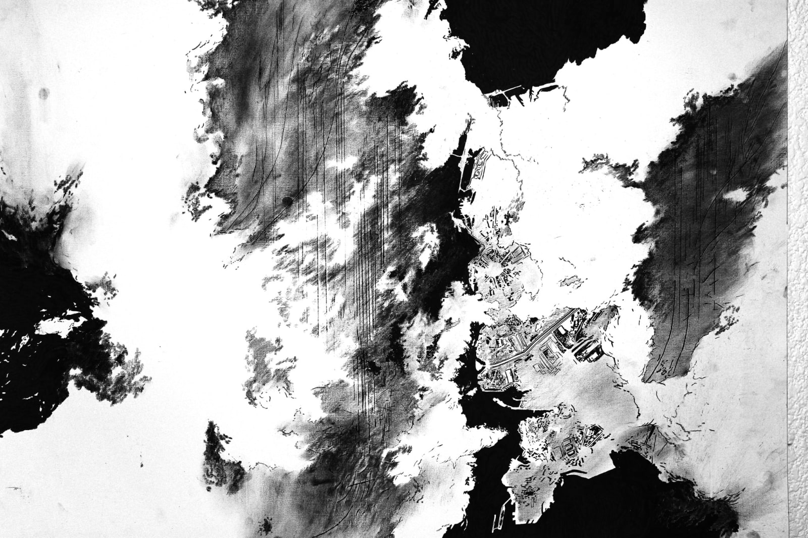 Abdelkader Benchamma, Blue Beam E - The Map Becomes the Territory, 2013