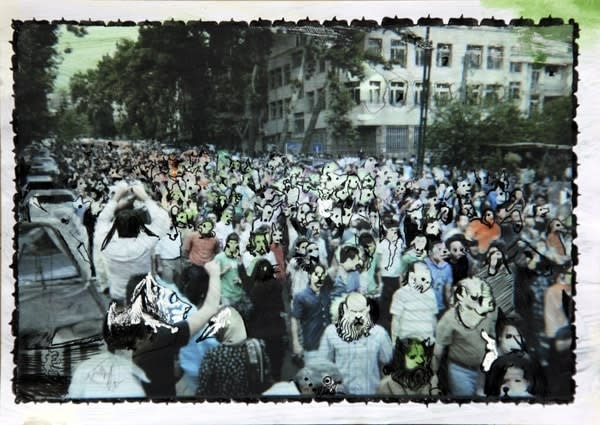 Rokni Haerizadeh, By The Day Break Who Knows I'll Be Alive, 2009