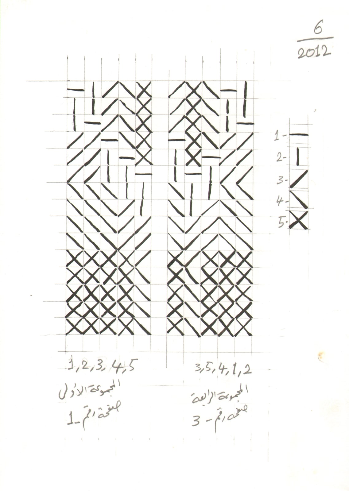 Hassan Sharif, One to Five - 1A, 2012