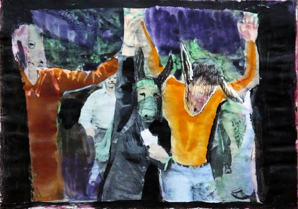 Rokni Haerizadeh, Breaking Through the Doors of Eden, 2009