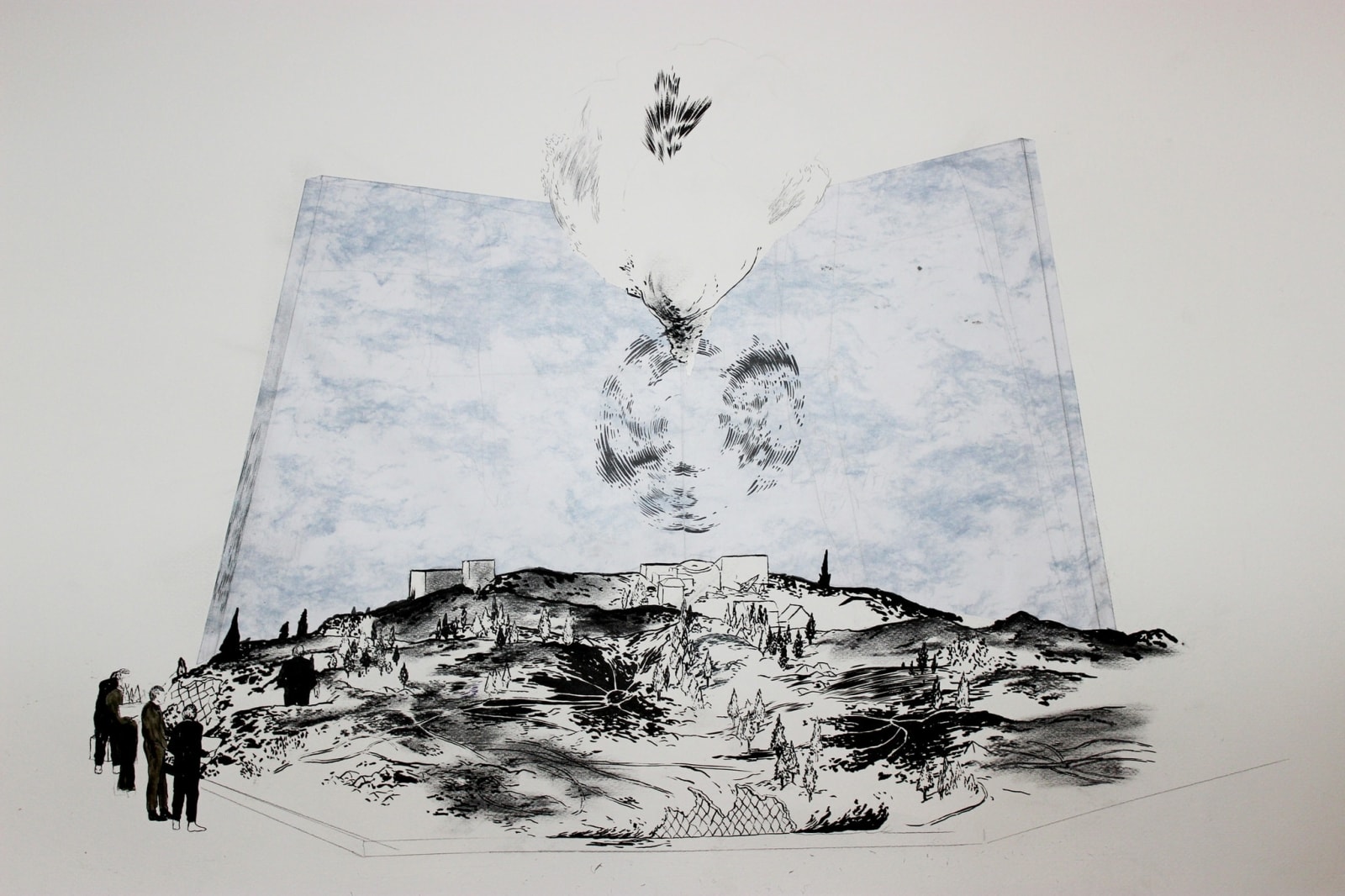 Abdelkader Benchamma, Blue Beam C - Model, 2013