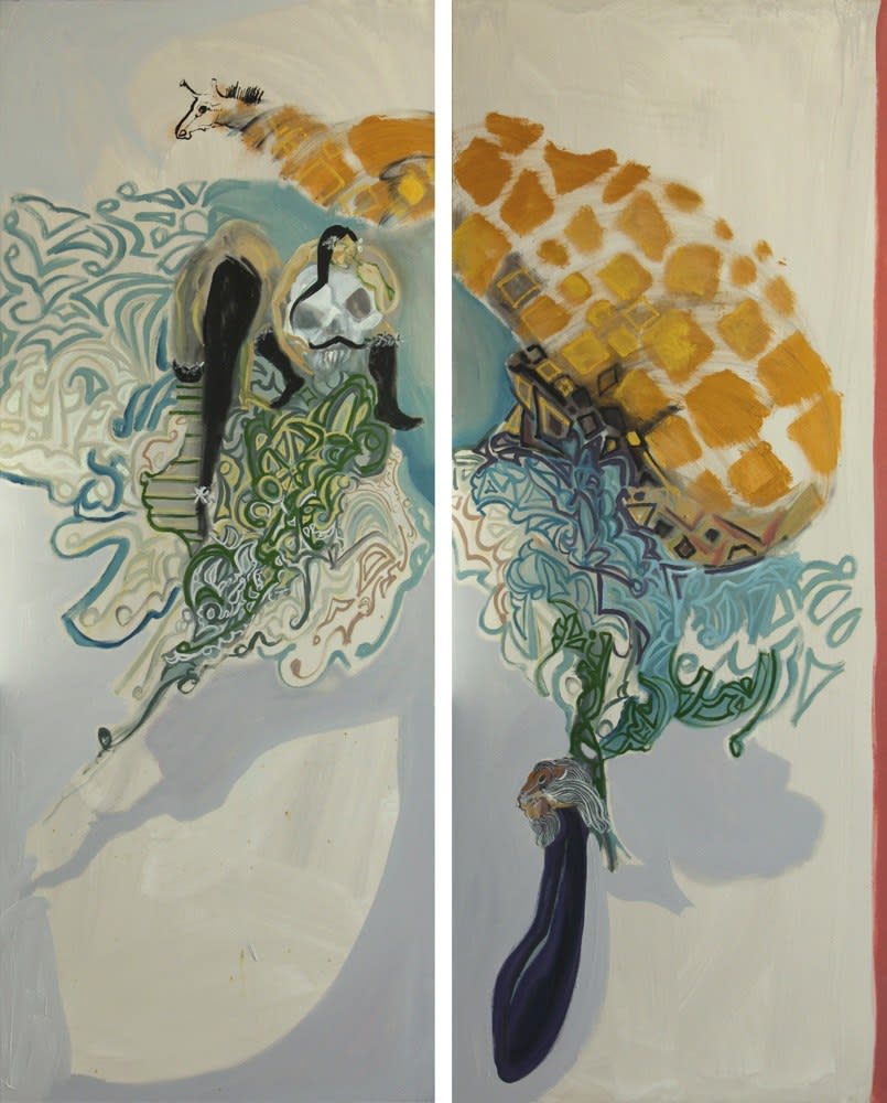 Rokni Haerizadeh, The Camel, the Cow and the Leopard, 2009
