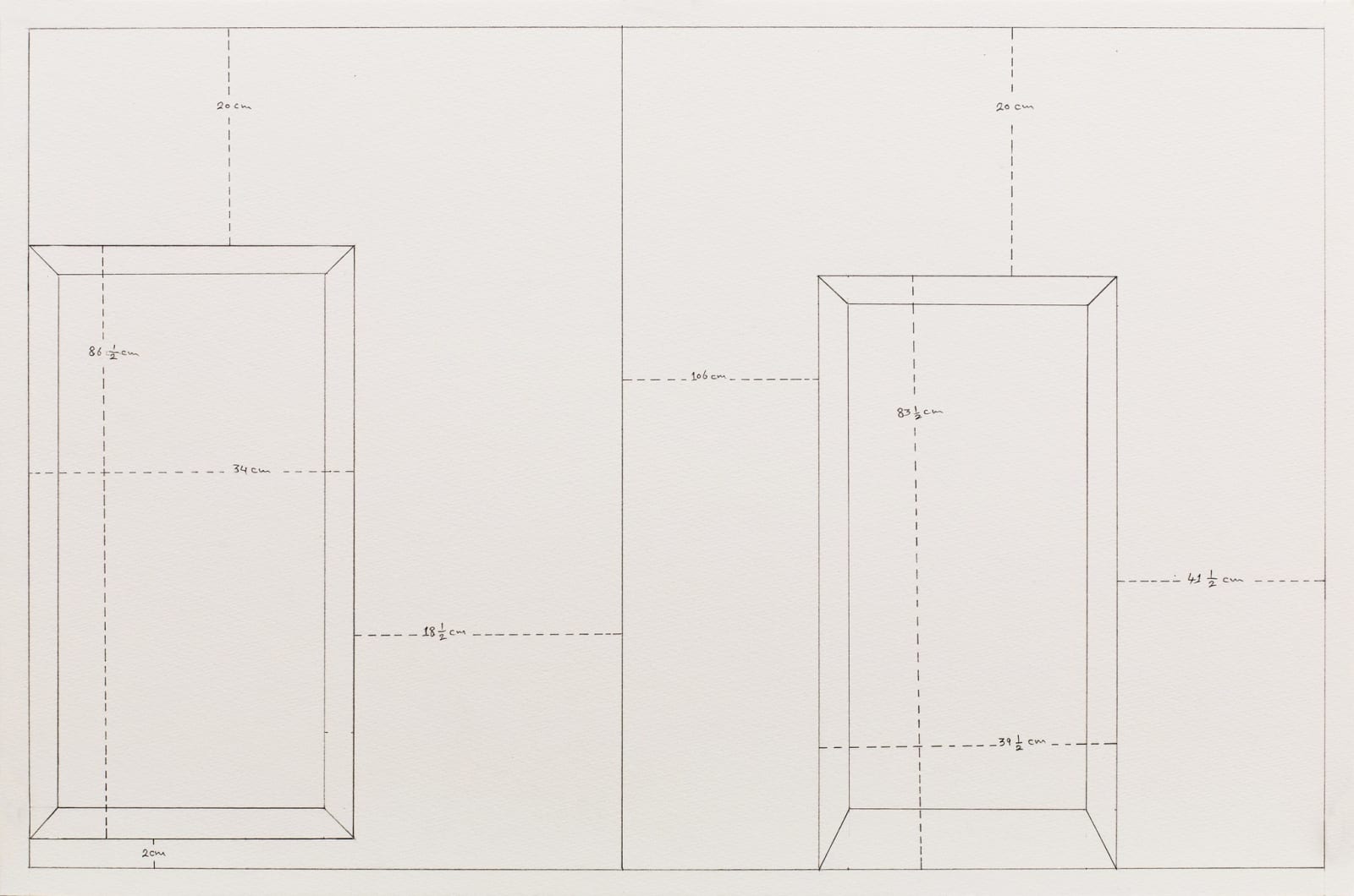 Mohammed Kazem, Measuring Walls, 1998 (Reconstituted in 2014)