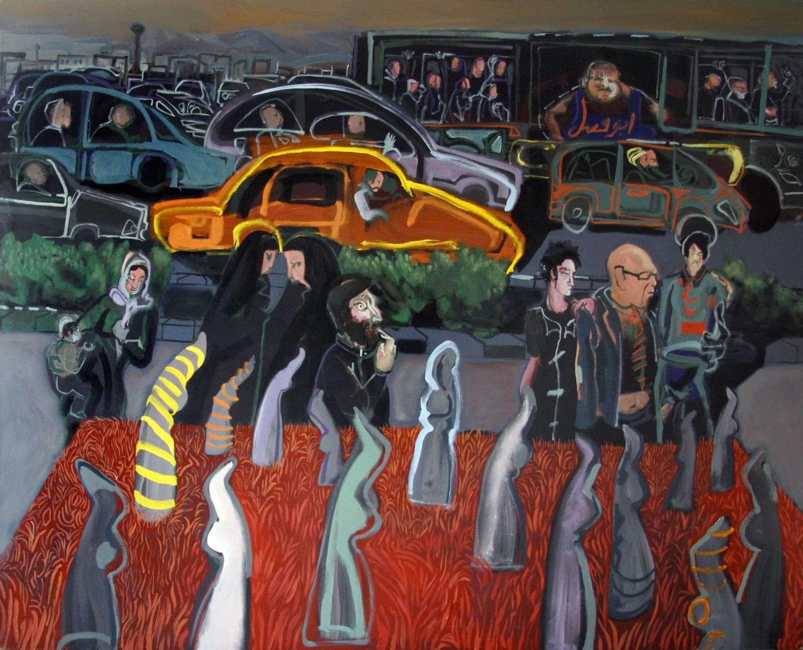 Rokni Haerizadeh, Tuesday Afternoon - Pahlavi Street, 2008