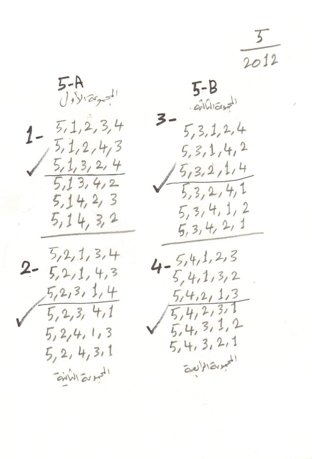 Hassan Sharif, One to Five - 1A, 2012