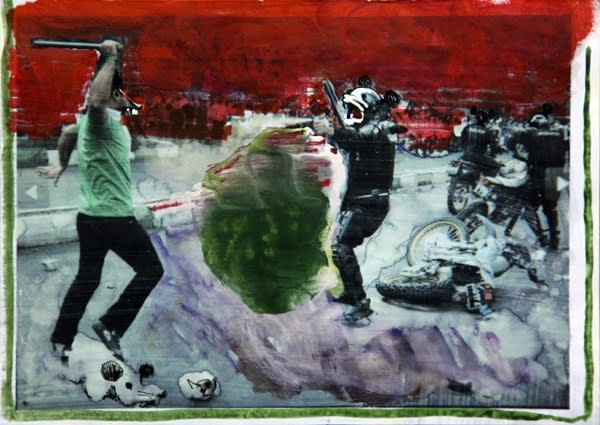 Rokni Haerizadeh, By The Day Break Who Knows I'll Be Alive, 2009