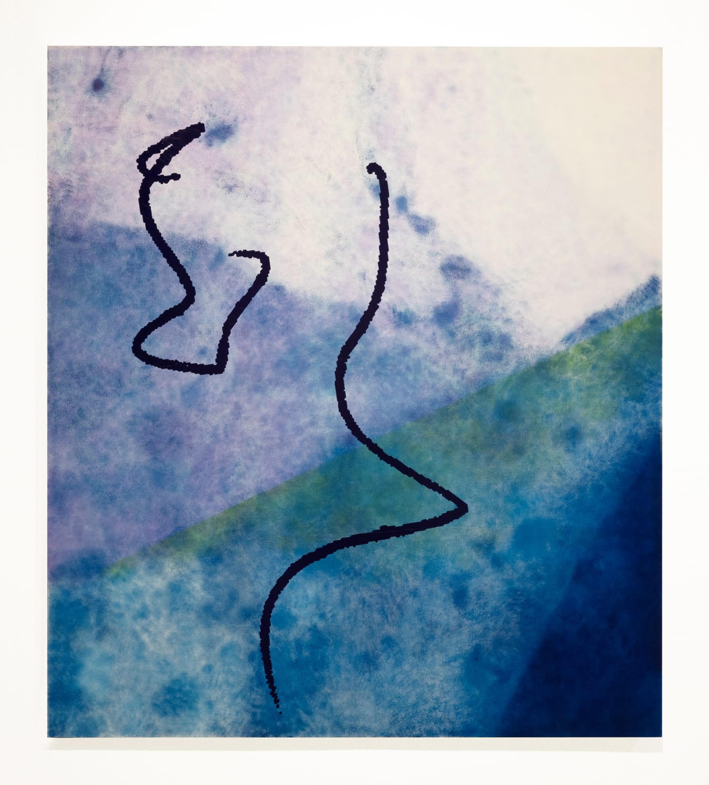 Vikram Divecha, Untitled Scene (Aimless Calligraphy, August 3), 2022