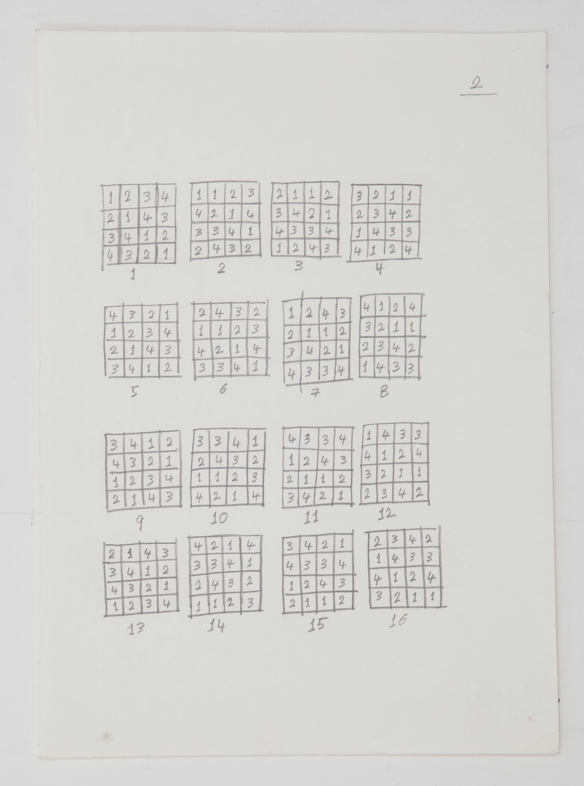 Hassan Sharif, One to Four, 2016