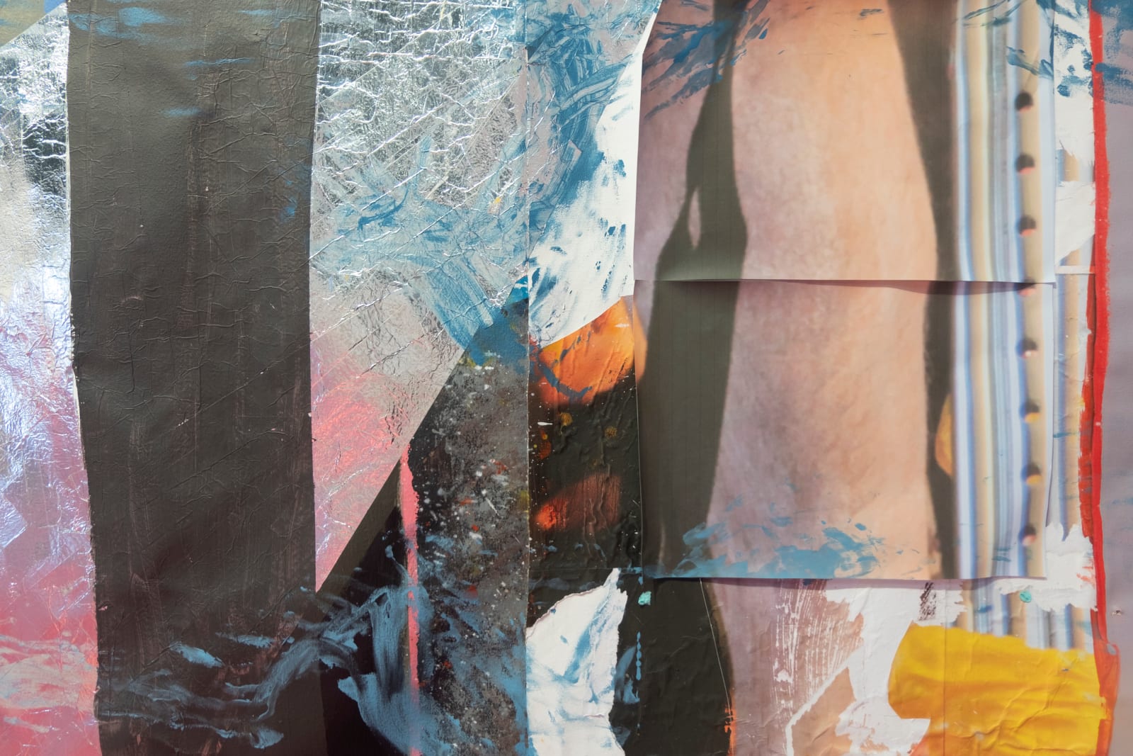 Ramin Haerizadeh, Rokni Haerizadeh and Hesam Rahmanian, The Three Dastgahs, from left to right; Lullabee (monster Lullaby Manga/The First Muslim Bee), Fresh Out of the Boat (FOB, Man and Woman Before the Heap of Excrement Are Operating in the Woods and on the Woods, Lost in the Woods and Within the Woods, and the Woods Perforated with an Emergency Room, 2017–19