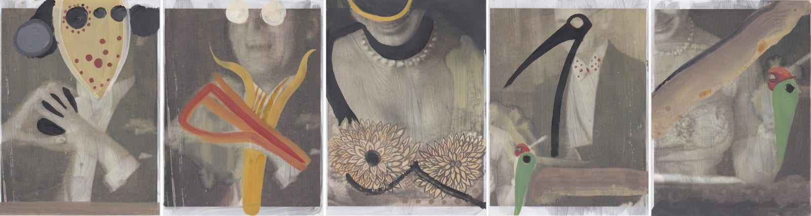 Rokni Haerizadeh, The Reflection of the Moon is Dry in a Bowl of Water, 2014