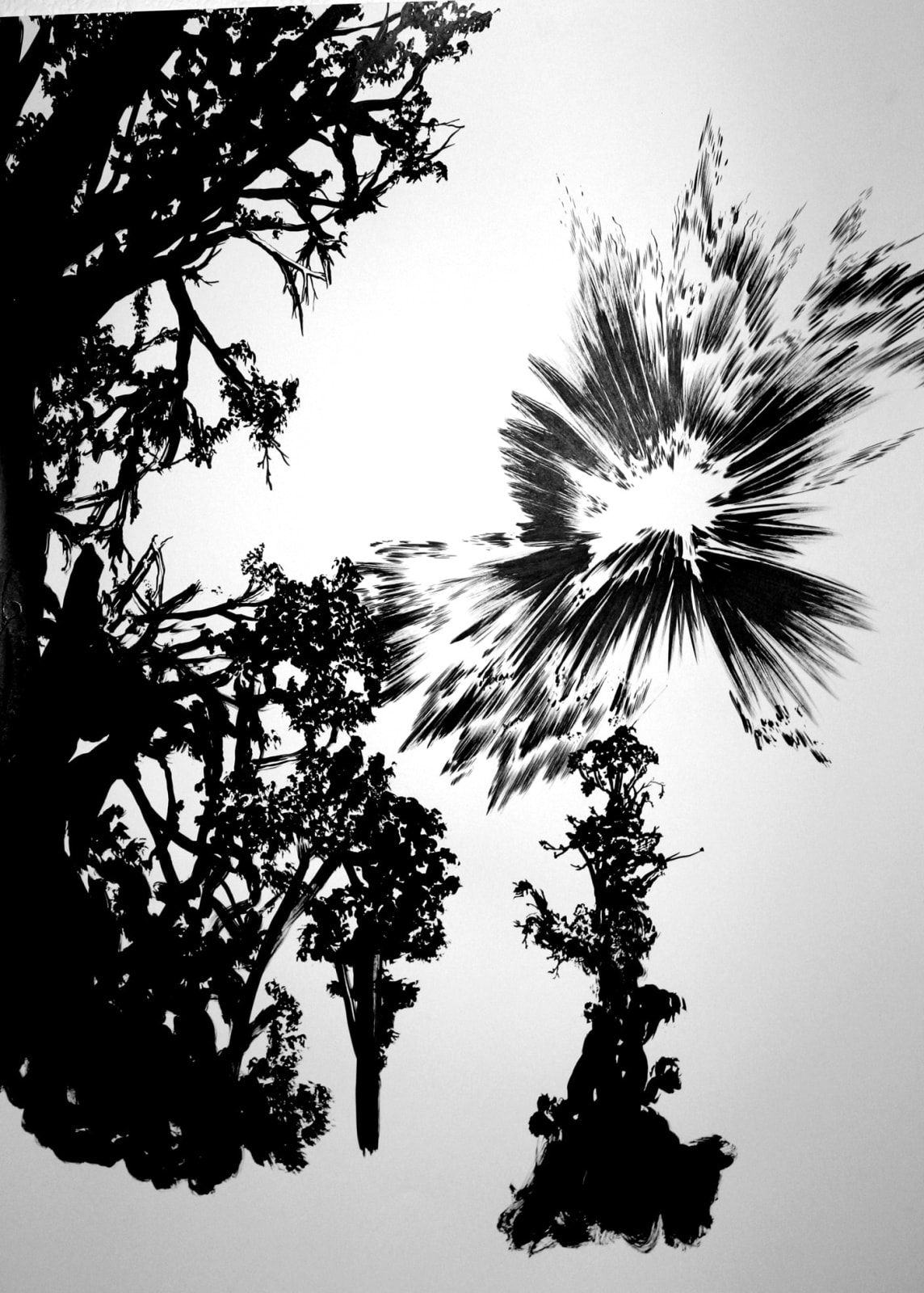 Abdelkader Benchamma, Blue Beam F - Event in the Forest, 2013