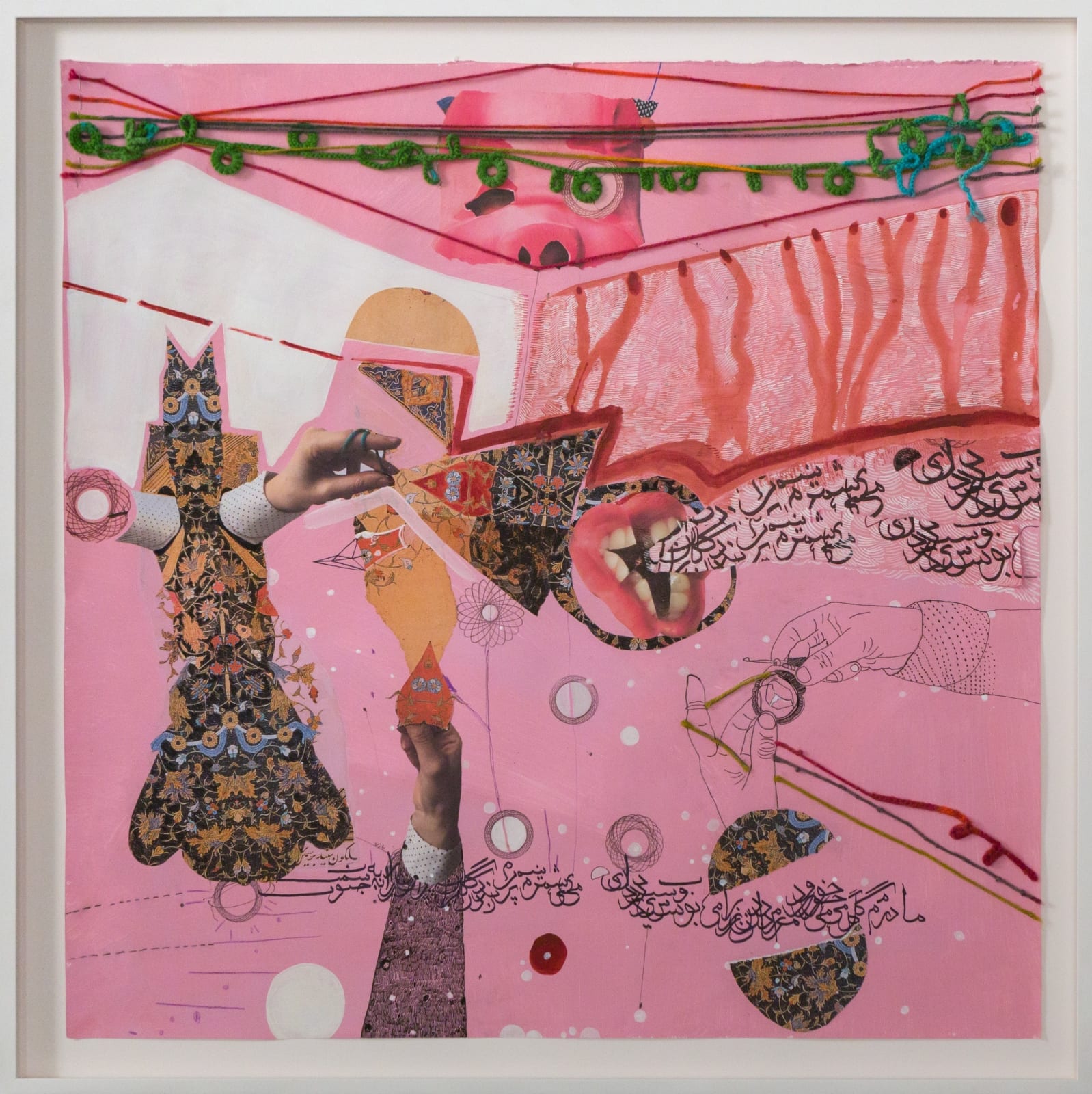 Ramin Haerizadeh, Rokni Haerizadeh, Hesam Rahmanian, Nargess Hashemi, I am Counting the Birds that Are Heading South (from the Kwaidan series), 2016