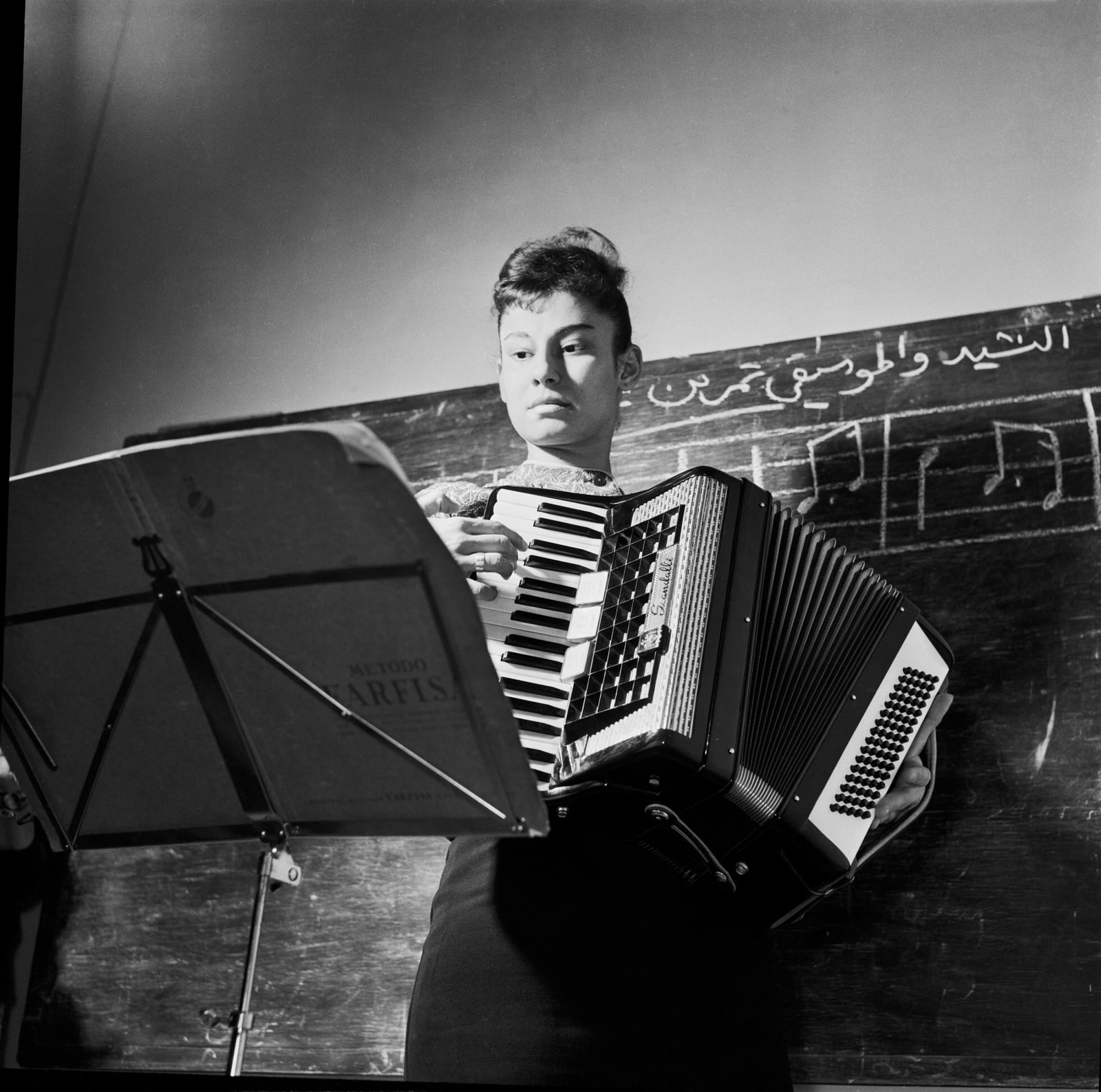 Latif Al Ani, Music lesson, School of Music, Baghdad 1960, 2019
