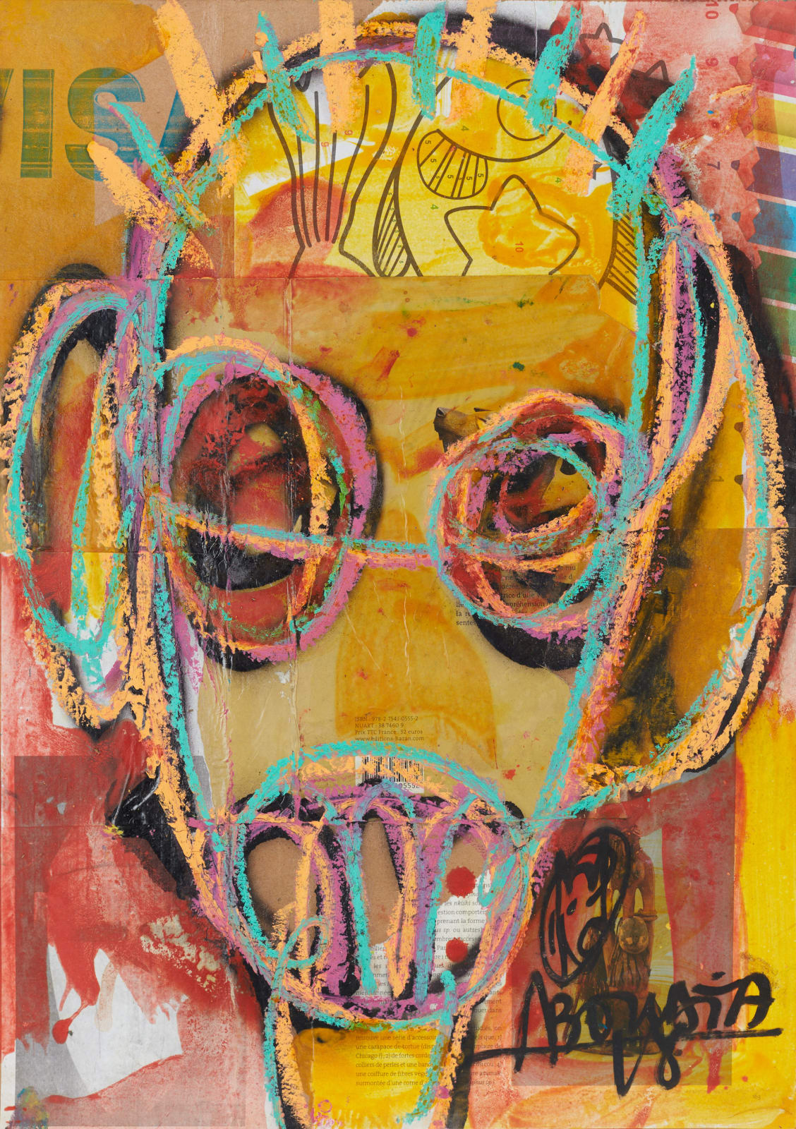 Aboudia, Portrait de Noutchy, 2021