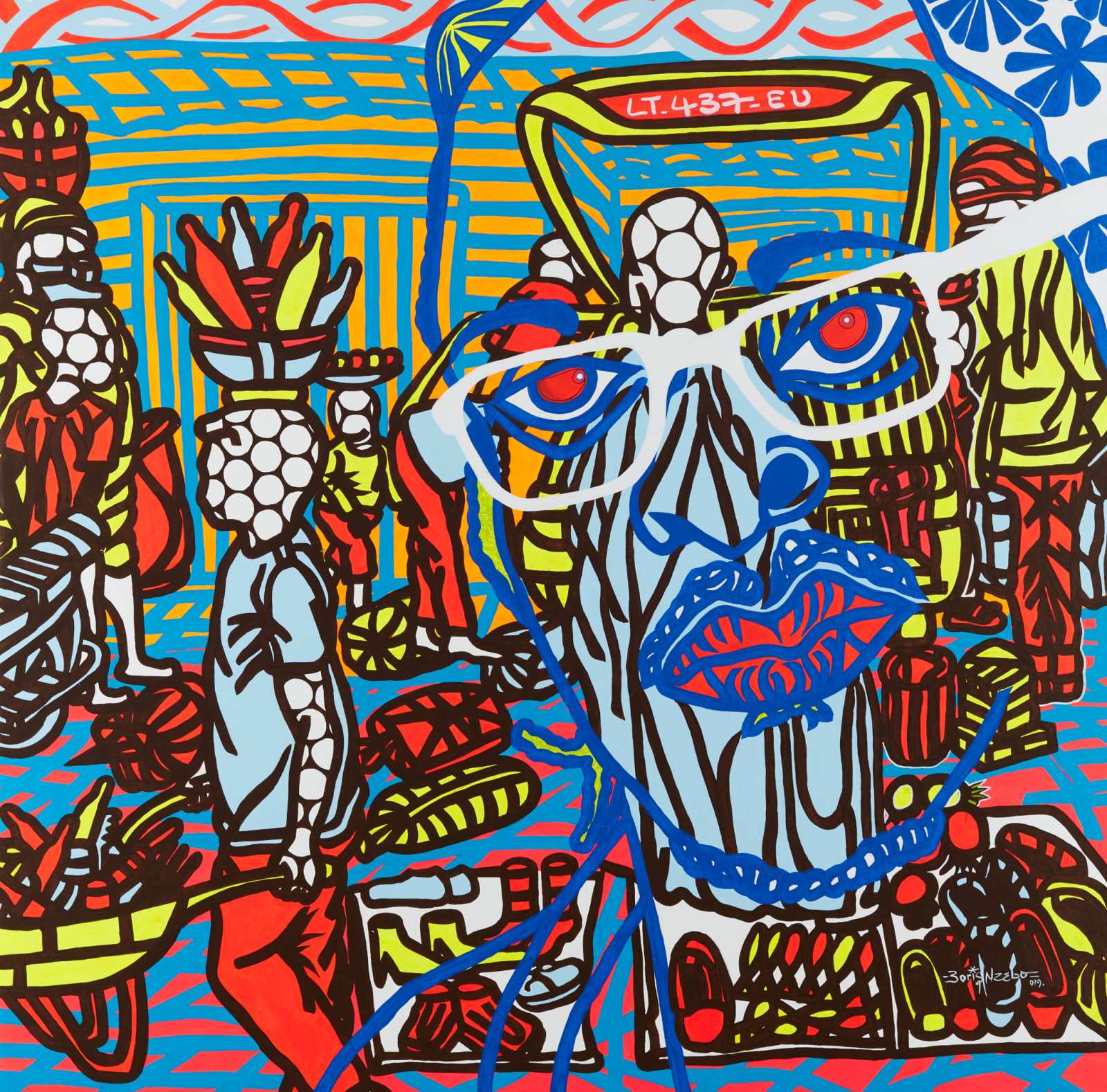 Boris Nzebo, Les Marchants Ambulants, 2019
