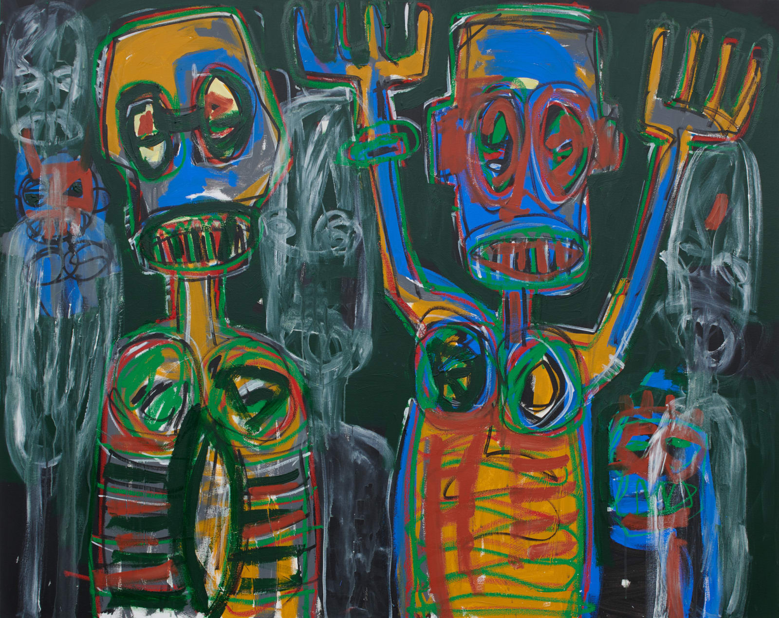 Aboudia, Untitled, 2018